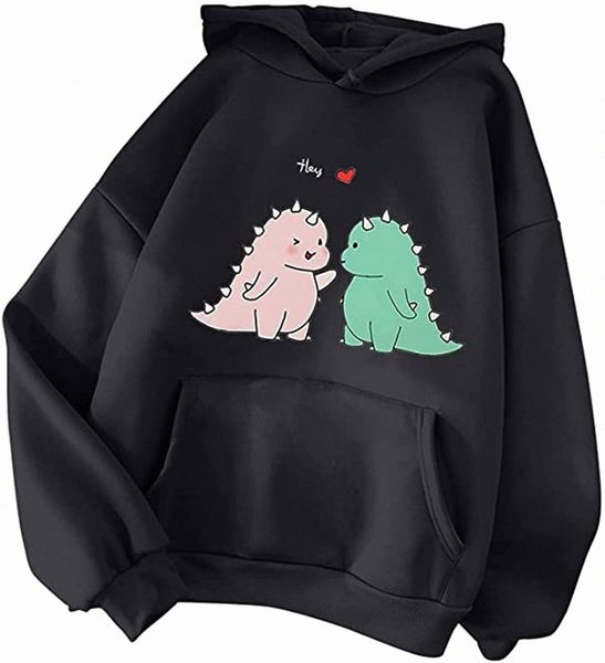 womens cute dinosaur sweatshirt casual long sleeve pocket oversized hoodies lightweight loose fit pullover o2ij#, Black
womens cute dinosaur sweatshirt casual long sleeve pocket oversized hoodies lightweight loose fit pullover o2ij#, Black