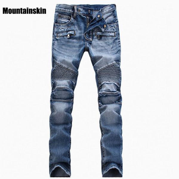 mountainskin men's ripped jean denim straight biker jeans men washed skinny jeans vintage slim fit brand trousers stretch sa0891, Blue
mountainskin men's ripped jean denim straight biker jeans men washed skinny jeans vintage slim fit brand trousers stretch sa0891, Blue