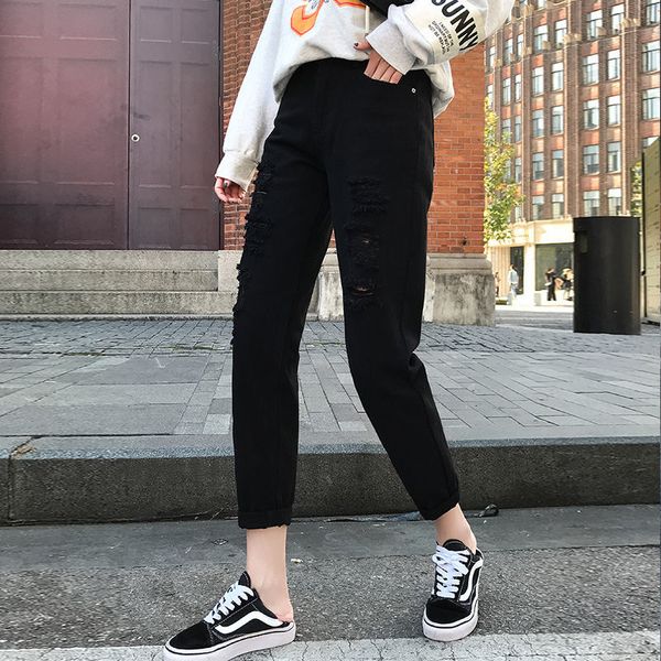 2021 tall-waisted trousers harem new spring plus size female denim breeches vintage belt ulbw, Blue
2021 tall-waisted trousers harem new spring plus size female denim breeches vintage belt ulbw, Blue