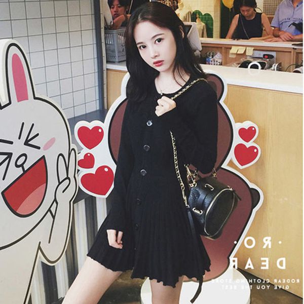 new autumn style solid color knitted undershirt long sleeve wool upper garment female students medium length slim t-shirt skirt
new autumn style solid color knitted undershirt long sleeve wool upper garment female students medium length slim t-shirt skirt