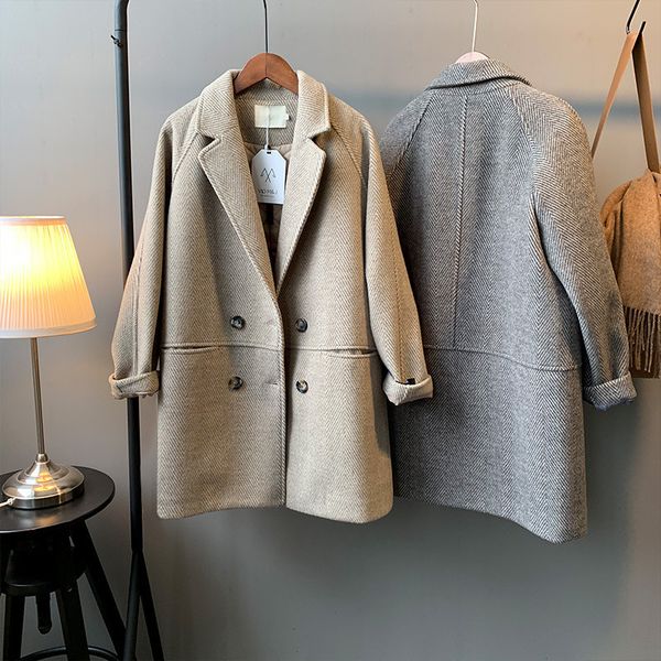 mooirue winter femme blend single breasted padded woolen loose cotton suit vintage long coat feminino blazer 8879x1020, Black
mooirue winter femme blend single breasted padded woolen loose cotton suit vintage long coat feminino blazer 8879x1020, Black