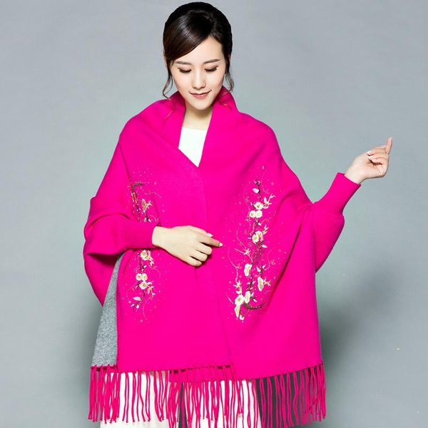 new imitation mink shawl retro embroidery scarf cloak women new autumn and winter, Blue;gray
new imitation mink shawl retro embroidery scarf cloak women new autumn and winter, Blue;gray