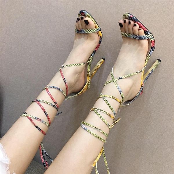 2021 summer new designer women stripper heels snakeskin sandals thin high heels gladiator lace up sandals serpentine party shoes, Black
2021 summer new designer women stripper heels snakeskin sandals thin high heels gladiator lace up sandals serpentine party shoes, Black
