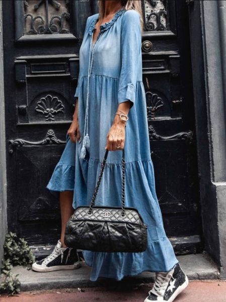 2020 new 9 4 sleeve length washed 2020 new denim dress 9 4 sleeve length washed denim dress sii5a, Black;gray
2020 new 9 4 sleeve length washed 2020 new denim dress 9 4 sleeve length washed denim dress sii5a, Black;gray