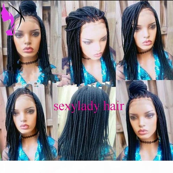 african american braided black heat resistant fiber box braids women wigs can do ponytail synthetic lace front wig with baby hair
african american braided black heat resistant fiber box braids women wigs can do ponytail synthetic lace front wig with baby hair