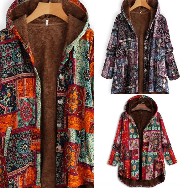2020 winter new women's wear fastening cotton-padded clothes cotton-padded clothes large print button hooded plush coat cotton coat s9z, Black
2020 winter new women's wear fastening cotton-padded clothes cotton-padded clothes large print button hooded plush coat cotton coat s9z, Black