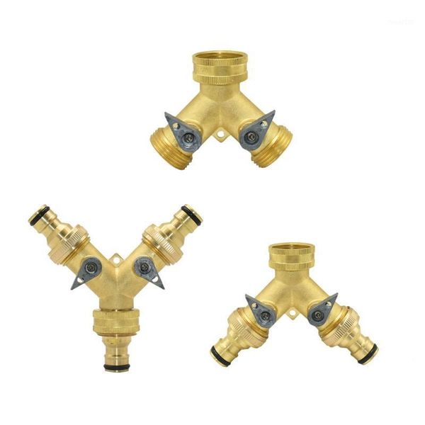 brass 3/4" 2-way garden tap y irrigation valve hose water splitter garden hose quick connector 1 set1
brass 3/4" 2-way garden tap y irrigation valve hose water splitter garden hose quick connector 1 set1