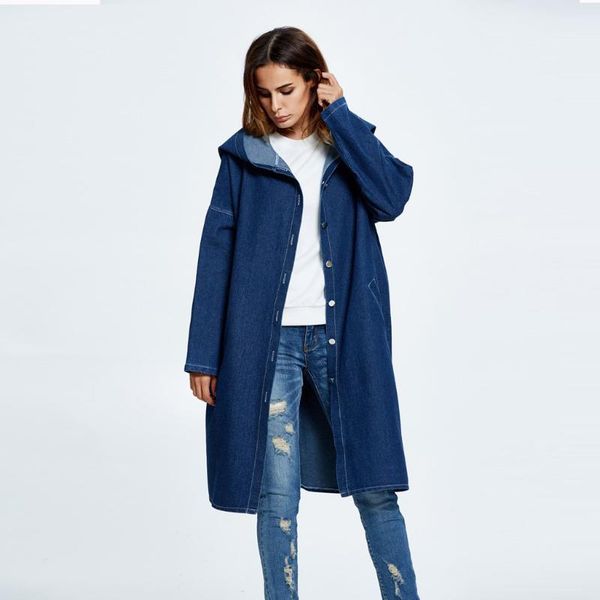 ew spring women's long denim coats 2020 korea loose hooded jeans overcoat casual plus size denim female windbreaker jacket 4xl#c1, Black;brown
ew spring women's long denim coats 2020 korea loose hooded jeans overcoat casual plus size denim female windbreaker jacket 4xl#c1, Black;brown