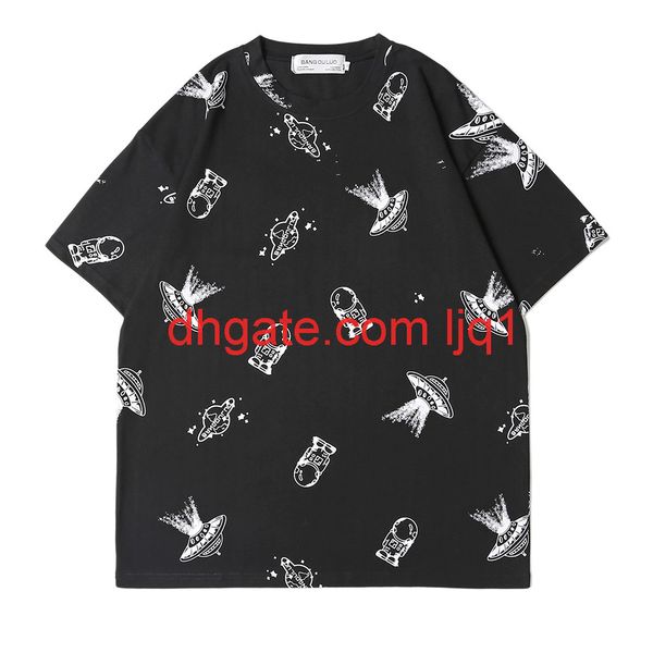 cartoon full print short sleeve t-shirt men's ins high street fashion brand round neck 5-sleeve bf lazy style trend loose half sleeve, White;black
cartoon full print short sleeve t-shirt men's ins high street fashion brand round neck 5-sleeve bf lazy style trend loose half sleeve, White;black
