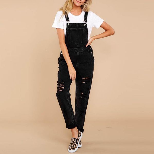 women high waist jeans casual denim bib pants hole overalls boyfriend jeans for women straps plus size trousers rompers, Black;white
women high waist jeans casual denim bib pants hole overalls boyfriend jeans for women straps plus size trousers rompers, Black;white