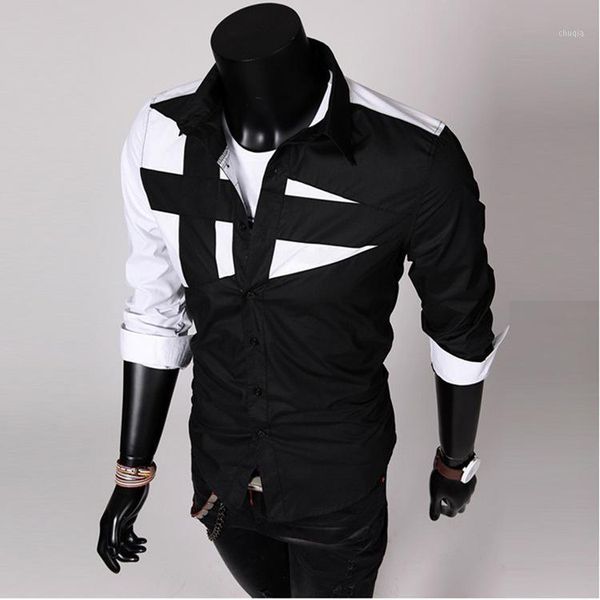 quality graffiti printed patchwork mens dress shirts button long sleeve slim fit casual social club masculinas men shirt1, White;black
quality graffiti printed patchwork mens dress shirts button long sleeve slim fit casual social club masculinas men shirt1, White;black
