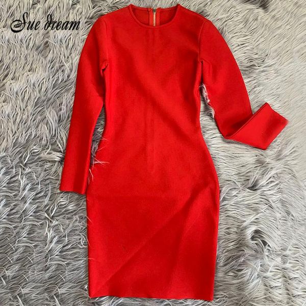 casual dresses clearance 2021 summer ladies fashion red o-neck long sleeve bandage dress bodycon club party, Black;gray
casual dresses clearance 2021 summer ladies fashion red o-neck long sleeve bandage dress bodycon club party, Black;gray