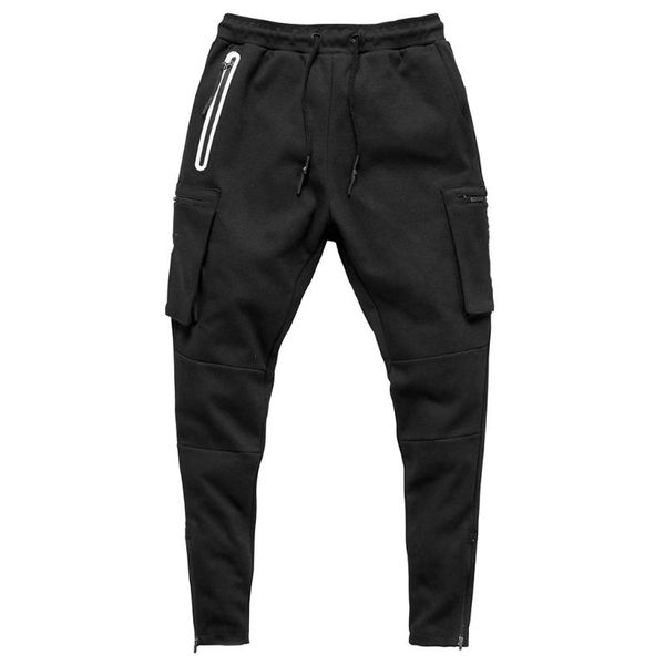 men's pants men workout sport multi pockets joggers running drawstring camo sweatpants, Black
men's pants men workout sport multi pockets joggers running drawstring camo sweatpants, Black