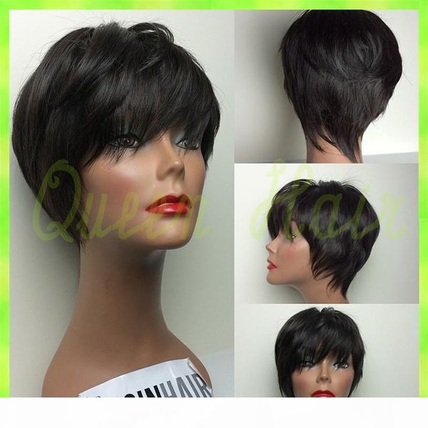 8a short bob human hair wig brazilian virgin natural straight short full lace front wigs fashion for african americans lace wig, Black;brown
8a short bob human hair wig brazilian virgin natural straight short full lace front wigs fashion for african americans lace wig, Black;brown