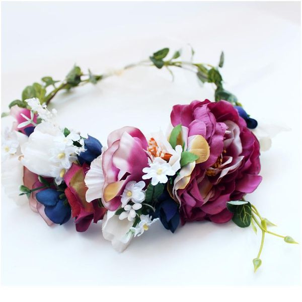 women wedding flower crown wreath big peony floral garlands bridesmaid flower headband girls hair accessories bride h qylasp
women wedding flower crown wreath big peony floral garlands bridesmaid flower headband girls hair accessories bride h qylasp