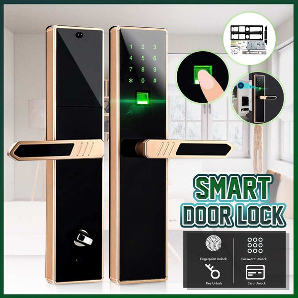 smart electronic fingerprint lock, security intelligent smart lock with credit card password fingerprint key ,door lock ls
smart electronic fingerprint lock, security intelligent smart lock with credit card password fingerprint key ,door lock ls