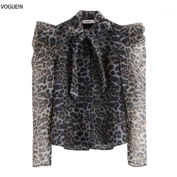 voguein new womens organza tie bow leopard print transparent blouse shirt wholesale1, White
voguein new womens organza tie bow leopard print transparent blouse shirt wholesale1, White