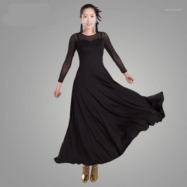 women modern waltz tango smooth ballroom dance dress standard ballroom dress long sleeve dance clothing1, Black;red
women modern waltz tango smooth ballroom dance dress standard ballroom dress long sleeve dance clothing1, Black;red