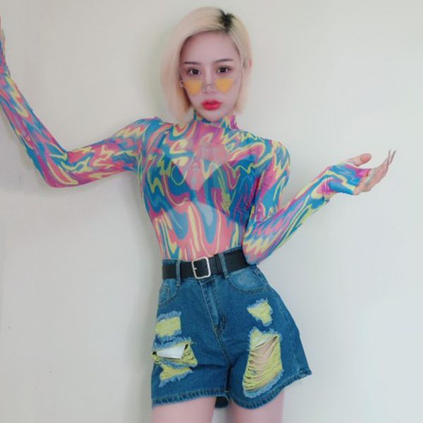 fashion jazz dance clothes female long sleeve perspective wear hip hop gogo performance party night dance costume, Black;red
fashion jazz dance clothes female long sleeve perspective wear hip hop gogo performance party night dance costume, Black;red