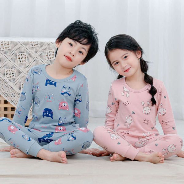 pure new autumn cloth and trousers cotton underwear set round neck children's wear bottom coat pajamas, Blue;red
pure new autumn cloth and trousers cotton underwear set round neck children's wear bottom coat pajamas, Blue;red
