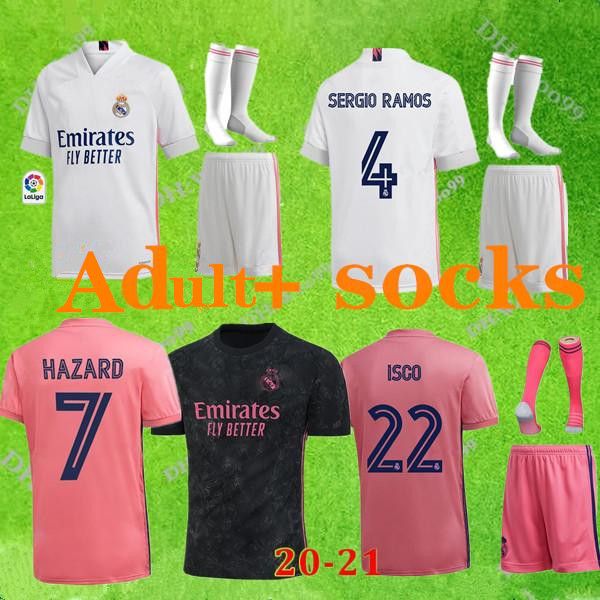 20 21 kits soccer jerseys home away third soccer kit hazard zidane benzema football shirt camiseta de futbol men sets + socks, Black
20 21 kits soccer jerseys home away third soccer kit hazard zidane benzema football shirt camiseta de futbol men sets + socks, Black