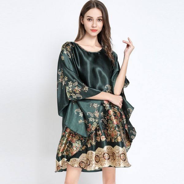 Summer Women Nightgown Print Sleepwear Night Bath Dress Gown Satin Sleep Shirt Sexy Nightshirt Home Clothes Intimate Lingerie
Summer Women Nightgown Print Sleepwear Night Bath Dress Gown Satin Sleep Shirt Sexy Nightshirt Home Clothes Intimate Lingerie