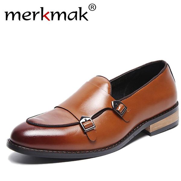 dress shoes merkmak pointed toe fashion buckle slip-on loafers business formal footwear big size 37-48 male wedding party, Black
dress shoes merkmak pointed toe fashion buckle slip-on loafers business formal footwear big size 37-48 male wedding party, Black