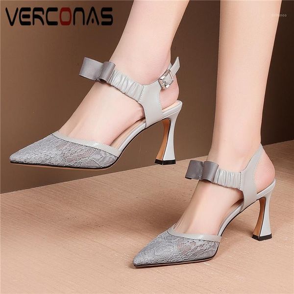 verconas women butterfly knot pointed toe genuine leather classic design sandals high heels working shoes elegant shoes woman1, Black
verconas women butterfly knot pointed toe genuine leather classic design sandals high heels working shoes elegant shoes woman1, Black