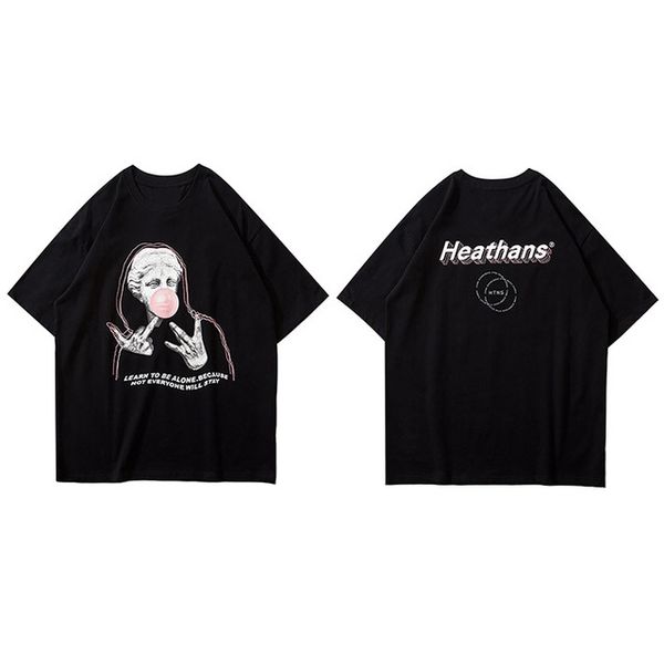 hip hop streetwear oversize t-shirt mens printed t-shirt cotton short sleeve tees oversize, White;black
hip hop streetwear oversize t-shirt mens printed t-shirt cotton short sleeve tees oversize, White;black
