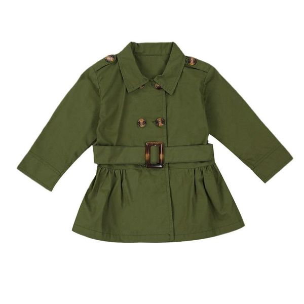 baby girl overcoat lapel design adjustable waist belt double breasted solid color spring winter children trench, Blue;gray
baby girl overcoat lapel design adjustable waist belt double breasted solid color spring winter children trench, Blue;gray