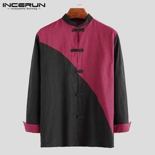 chinese vintage shirt men patchwork stand collar button up cotton long sleeve shirts casual traditional men clothes 2019 incerun1, White;black
chinese vintage shirt men patchwork stand collar button up cotton long sleeve shirts casual traditional men clothes 2019 incerun1, White;black