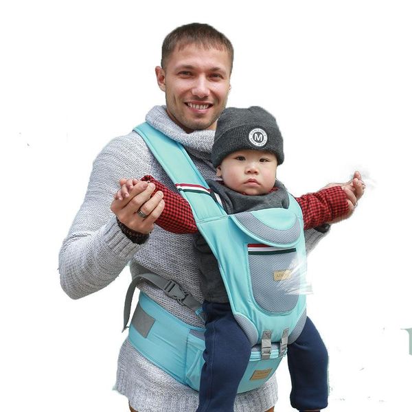 0-36m Portable Baby Boys Girls Ring Sling Carrier Infant Multifunctional Waist Stool Four Seasons Universal Breathable Carrier