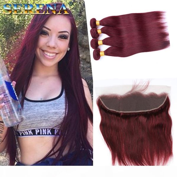 peruvian virgin hair straight red wine burgundy 99j straight human hair weave 4 bundles burgundy straight hair with 13x4 lace frontal, Black;brown
peruvian virgin hair straight red wine burgundy 99j straight human hair weave 4 bundles burgundy straight hair with 13x4 lace frontal, Black;brown