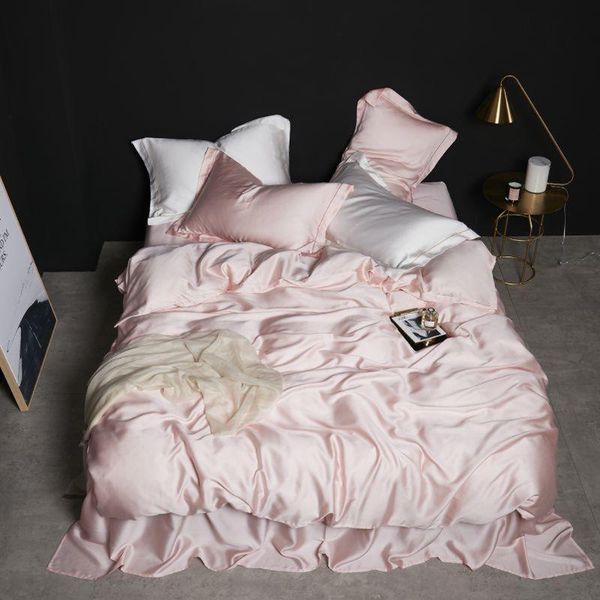 papa&mima light pink tencel silk bedding set luxury king size summer duvet cover bed sheet set breathable ultra soft
papa&mima light pink tencel silk bedding set luxury king size summer duvet cover bed sheet set breathable ultra soft