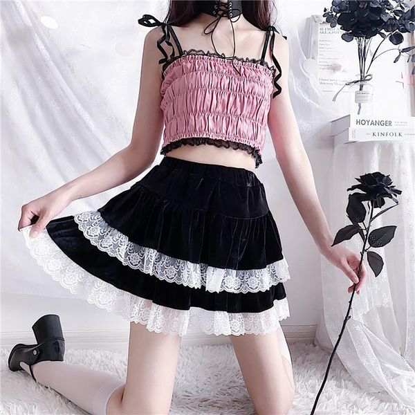 black skirts women summer 2020 lace trim lolita style cute a-line mini skirt for kawaii girls shorts skirt1
black skirts women summer 2020 lace trim lolita style cute a-line mini skirt for kawaii girls shorts skirt1