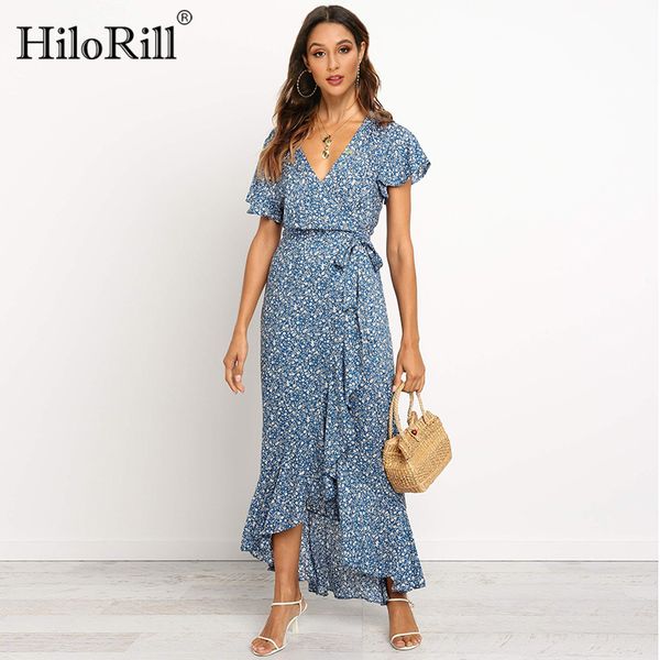 summer long maxi dress women casual boho floral print chiffon beach dress v-neck ruffles bodycon wrap high slit party dress y200101, White;black
summer long maxi dress women casual boho floral print chiffon beach dress v-neck ruffles bodycon wrap high slit party dress y200101, White;black