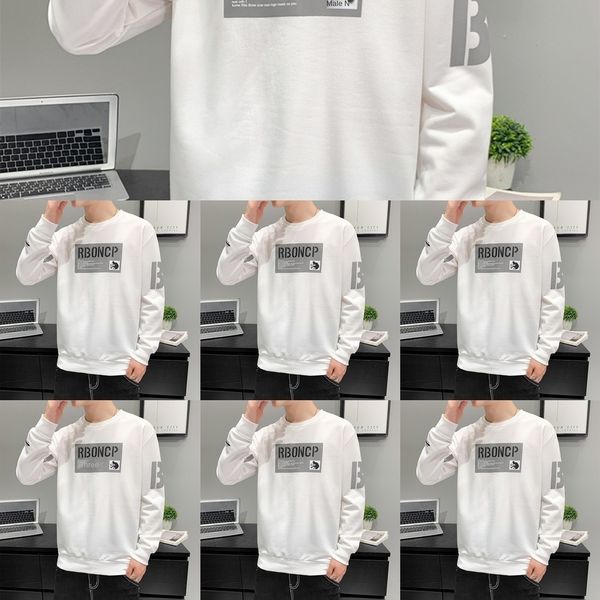 hser0 2020 autumn men's sweatert-shirt coat long sleeve crew neck sweater men's fashion t-shirt bottom sweatercasual coat sweater, Black
hser0 2020 autumn men's sweatert-shirt coat long sleeve crew neck sweater men's fashion t-shirt bottom sweatercasual coat sweater, Black