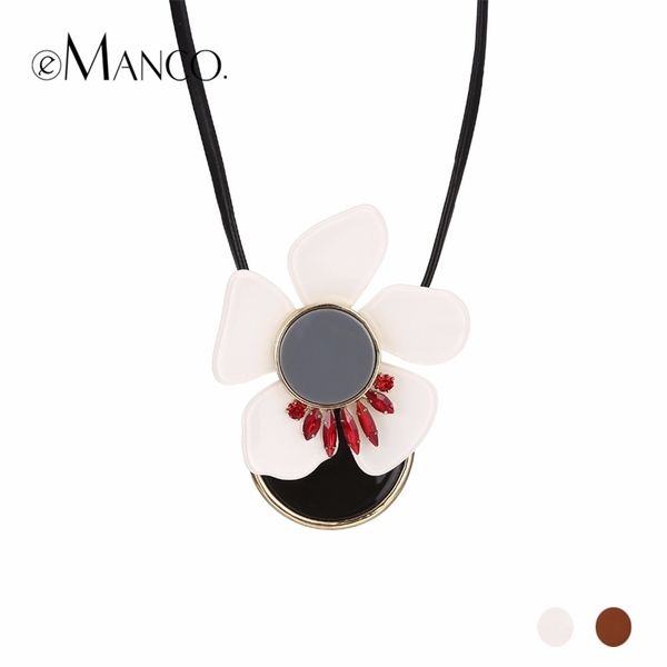 emanco acrylic big flower pendant necklace leather cord necklace fashion jewelry new arrival trendy accessories y200323, Silver
emanco acrylic big flower pendant necklace leather cord necklace fashion jewelry new arrival trendy accessories y200323, Silver