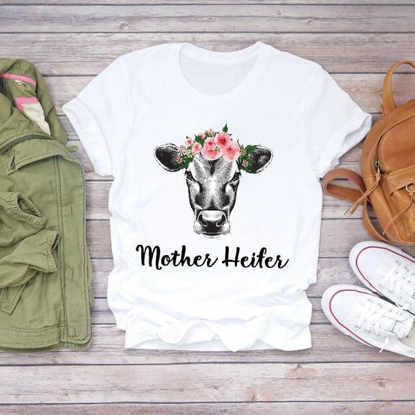 women heifer cow mama flower cartoon cute pint clothes summer shirt t-shirts t graphic female ladies womens tee t-shirt, White
women heifer cow mama flower cartoon cute pint clothes summer shirt t-shirts t graphic female ladies womens tee t-shirt, White