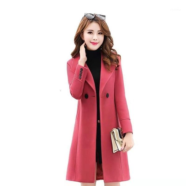2019 fashion long woolen coat winter windbreaker warm wool jacket girls slim show thin elegant women's coat manteau femme hiver1, Black
2019 fashion long woolen coat winter windbreaker warm wool jacket girls slim show thin elegant women's coat manteau femme hiver1, Black