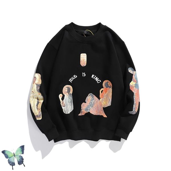 2021 new jesus is king rainbow cross plus velvet sweater men women fashion kanye west hoodies sweatshirt fast shipping vkfi, Black
2021 new jesus is king rainbow cross plus velvet sweater men women fashion kanye west hoodies sweatshirt fast shipping vkfi, Black