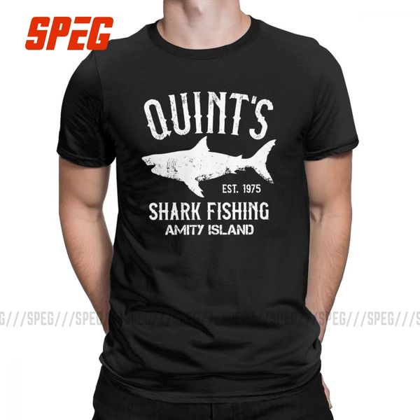 sport quint's shark fishing men t shirts amity island 1975 jaws unique cotton short sleeve tees o neck t-shirts printed clothes
sport quint's shark fishing men t shirts amity island 1975 jaws unique cotton short sleeve tees o neck t-shirts printed clothes