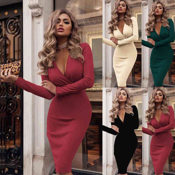 summer fashion elegant women long sleeve deep v-neck bandage stretch bodycon plain night party short dress beige black green red, Black;gray
summer fashion elegant women long sleeve deep v-neck bandage stretch bodycon plain night party short dress beige black green red, Black;gray