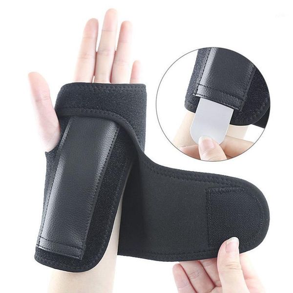 1pc removable adjustable wristband steel wrist brace support arthritis sprain carpal tunnel splint wrap protector1, Black;red
1pc removable adjustable wristband steel wrist brace support arthritis sprain carpal tunnel splint wrap protector1, Black;red