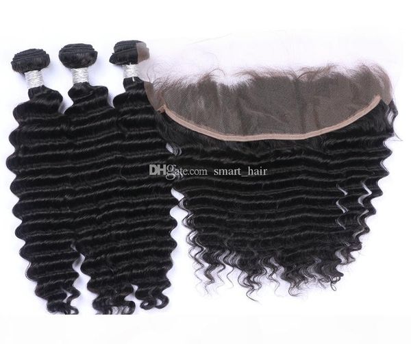 deep wave hair weaves with lace frontal 9a brazilian virgin hair deep curly ear to ear lace frontals with bundles 4pcs lot, Black
deep wave hair weaves with lace frontal 9a brazilian virgin hair deep curly ear to ear lace frontals with bundles 4pcs lot, Black