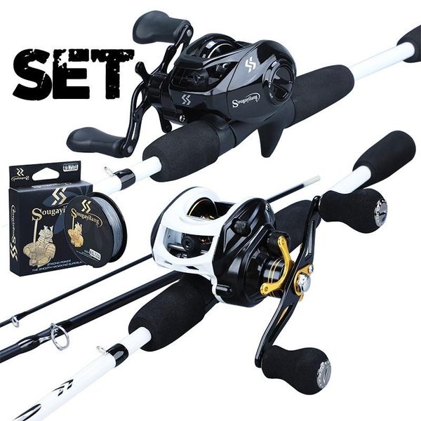 sougayilang fishing rod reel combo 3 sections 1.75m lure fishing rod and 7.2:1 high speed baitcasting reel set tackle
sougayilang fishing rod reel combo 3 sections 1.75m lure fishing rod and 7.2:1 high speed baitcasting reel set tackle