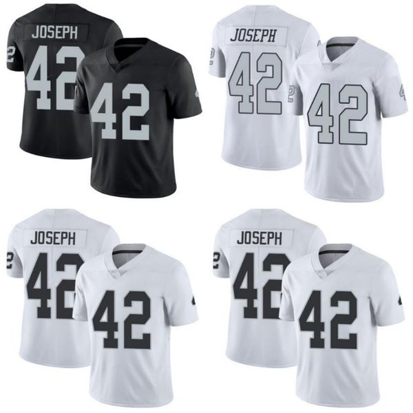 men #42 karl joseph women youth jersey, Black;red