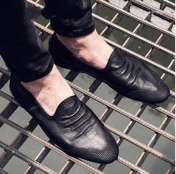 dress shoes outdoor spring summer leisure loafers genuine leather breathable lazy shoes1, Black
dress shoes outdoor spring summer leisure loafers genuine leather breathable lazy shoes1, Black