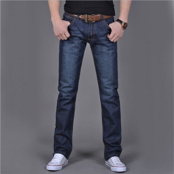 classdim men's straight navy blue solid long new fashion male classic style denim jeans
classdim men's straight navy blue solid long new fashion male classic style denim jeans