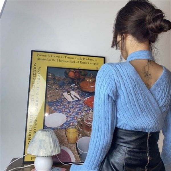 2021 new elegant female knitting sweater solid neck hollow back crocheted jumper mesh in spring 5b0i, White;black
2021 new elegant female knitting sweater solid neck hollow back crocheted jumper mesh in spring 5b0i, White;black